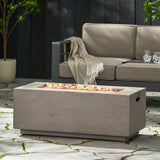 Christopher Knight Home® Noble House 40" Rectangular Mgo Fire Pit - 40 000 Btu With Tank Holder