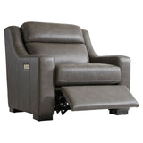 Bernhardt Germain Leather Power Motion Chair Gray Leather 2022RHO