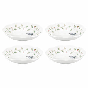 Lenox Butterfly Meadow 4-Piece Pasta Bowl Set Multi, WHITE PORCELAIN 792565