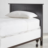 Homelegance By Top-Line Lando Mission Panel Wood Headboard Black Rubberwood