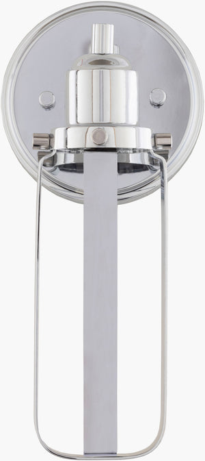 Surya Jack Modern 5" X 5" X 11" Wall Sconce - Revitalize Your Space With Stylish, Contemporary Lighting Design Fixture, Metallic ,Nickel,Base, Metallic ,Nickel,Shade, Metallic ,Nickel Iron Jck-001