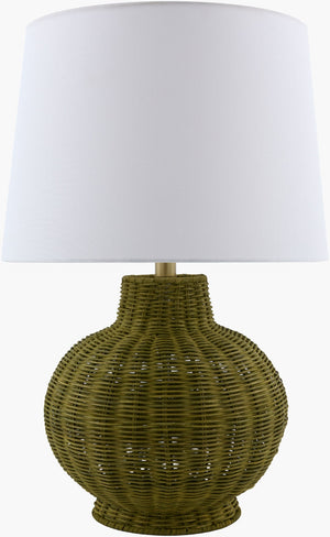 Livabliss Jacaranda Bohemian Global Table Lamp Felt Linen Metal Handcrafted Accent Light JCRD-005