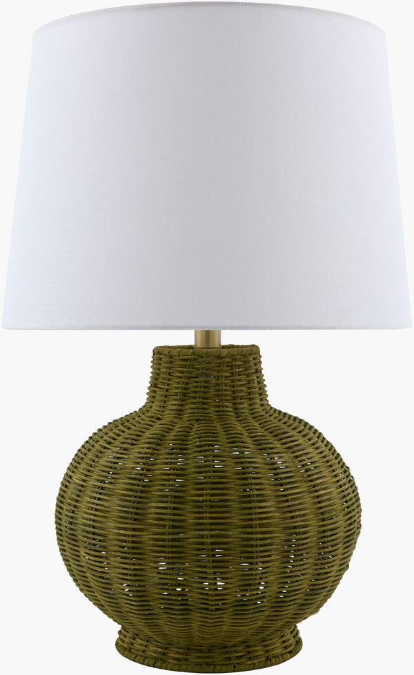 Livabliss Jacaranda Bohemian Global Table Lamp Felt Linen Metal Handcrafted Accent Light JCRD-005