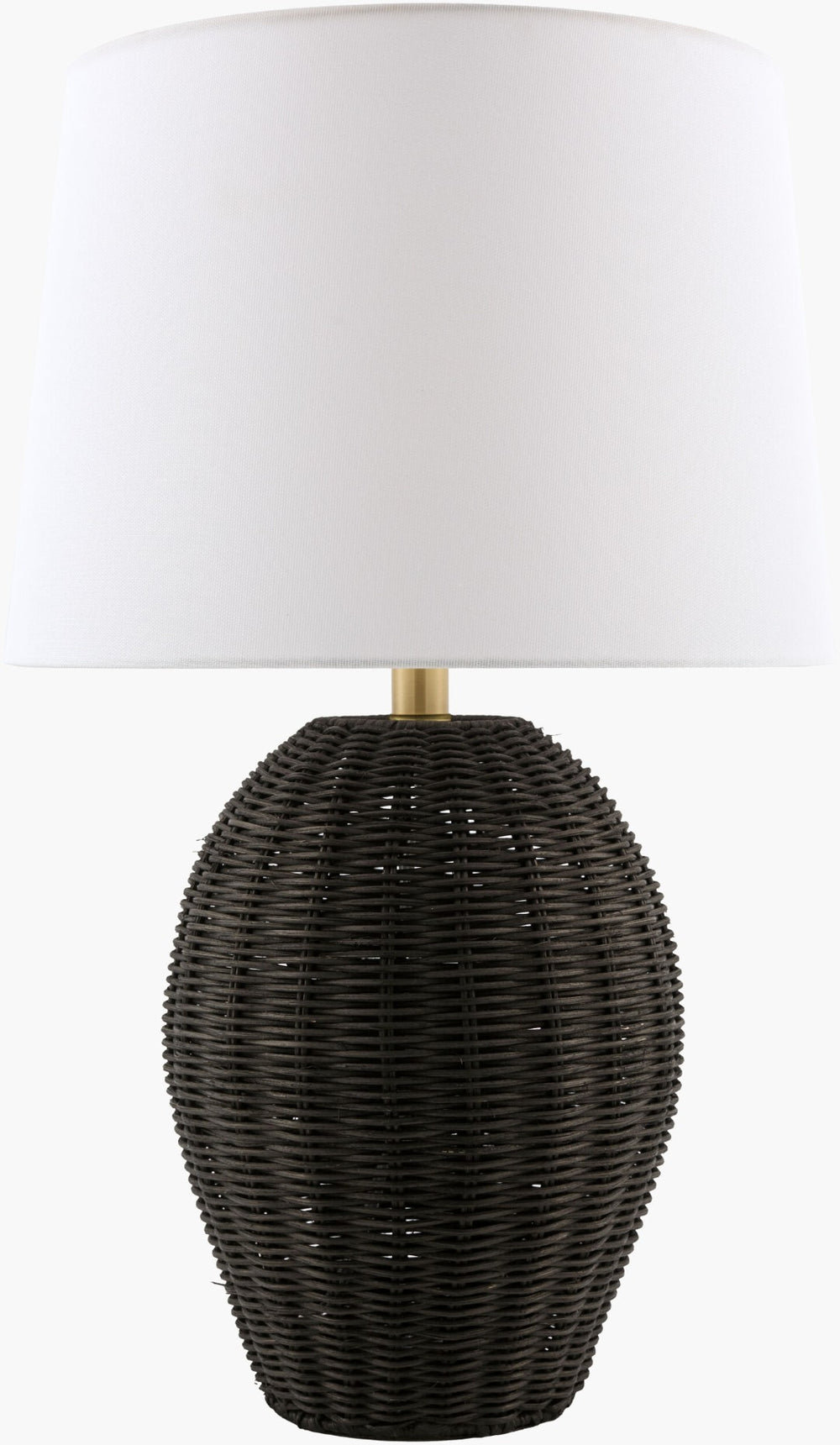 Livabliss Jacaranda Bohemian Global Artisan Table Lamp with Felt Linen and Metal Accents JCRD-010