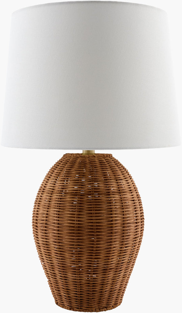 Livabliss Jacaranda Bohemian Global Felt Linen Metal Accent Lamp for Eclectic Living Spaces JCRD-012