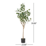 Christopher Knight Home® - Noble House - Adair 5' X 2' Artificial Eucalyptus Tree, Green