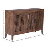 Parker House Crossings Portland 57 In. TV Console Timber Solid Mango POR#57