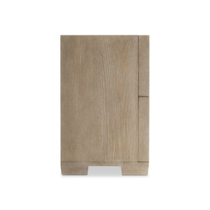 Bernhardt Bernhardt Aventura Nightstand With Soft-Close Drawers, Usb Charging, White Oak Grain, 28"W 318226