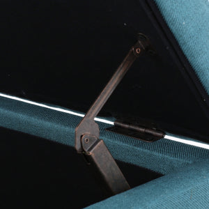 English Elm Ottoman Bench Seat with Lift Top Hidden Storage Polyester Upholstered Entryway Piece Teal 60159.00DTE