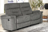 Parker House Parker Living Diesel Manual - Cobra Grey Reclining Loveseat Cobra Grey 100% Polyester (S) MDIE#822-CGR