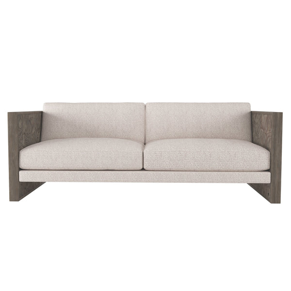 Bernhardt Bernhardt Madura Outdoor Sofa In Carbonized Teak With Plush Water-Resistant Cushions, 85.5" W - Made to Order O9457B