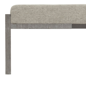 Bernhardt Bernhardt Foundations Bench — 54" Modern-Rustic Acacia In Dark Shale With Woven Cushion, Versatile Seating 306508