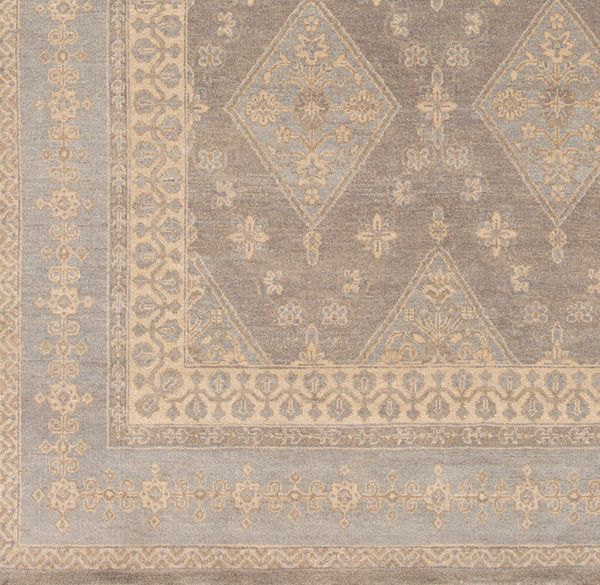 Surya Jade Handmade 2' X 3' Elegant Medium Pile Rug With Fringe - Exquisite Comfort And Style For Home Gray Wool Jde3000-69