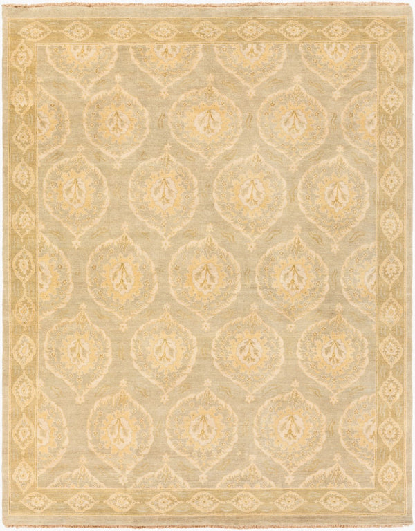 Surya Jade Handmade 2' X 3' Elegant Medium Pile Rug With Fringe - Exquisite Comfort And Style For Home Light Olive Wool Jde3001-810