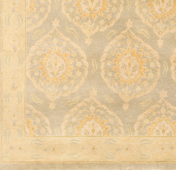 Surya Jade Handmade 2' X 3' Elegant Medium Pile Rug With Fringe - Exquisite Comfort And Style For Home Light Olive Wool Jde3001-810