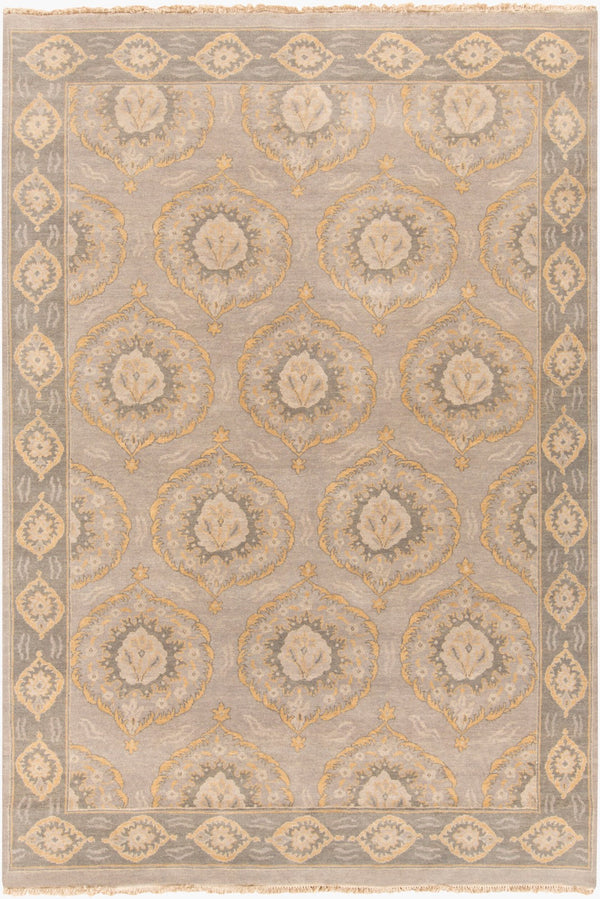 Surya Jade Handmade 2' X 3' Elegant Medium Pile Rug With Fringe - Exquisite Comfort And Style For Home Taupe Wool Jde3002-69