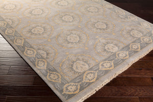 Surya Jade Handmade 2' X 3' Elegant Medium Pile Rug With Fringe - Exquisite Comfort And Style For Home Taupe Wool Jde3002-69