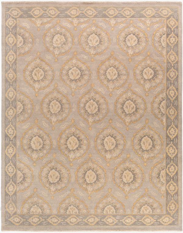 Surya Jade Handmade 2' X 3' Elegant Medium Pile Rug With Fringe - Exquisite Comfort And Style For Home Taupe Wool Jde3002-810