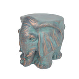 Christopher Knight Home® - Noble House - Godwin Outdoor Contemporary Lightweight Concrete Elephant Garden Stool, Copper Patina Finish