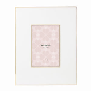 Lenox Kate Spade Make It Pop 4X6 Frame White, WHITE METAL 894701