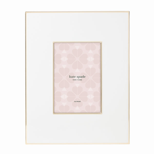 Lenox Kate Spade Make It Pop 4X6 Frame White, WHITE METAL 894701