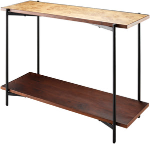 Judith JDI-002 30"H x 42"W x 14"D Console Table JDI-002  Top: Brown; Base: Gray Surya