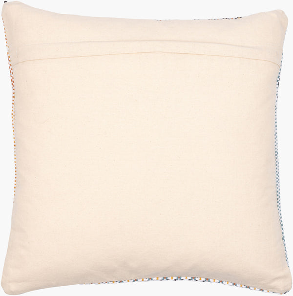 Surya Jaden Bohemian Global 18" Accent Pillow - Soft Cotton, Unique Design, Perfect For Home Decor Ink Blue Cotton,Cotton Jdn002-2222p