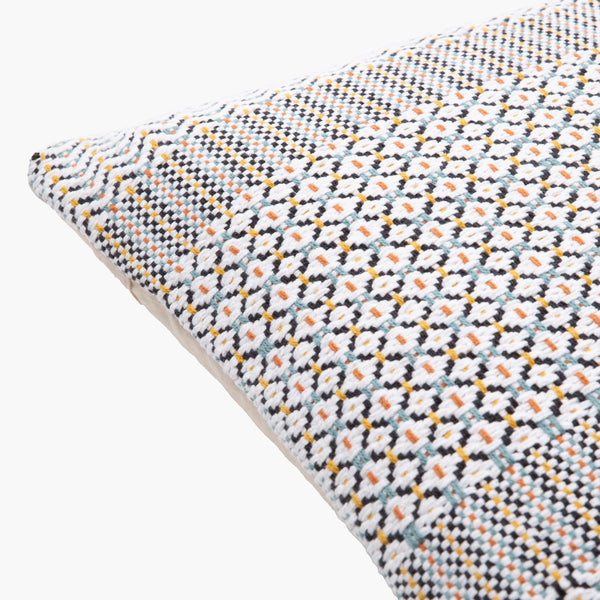 Surya Jaden Bohemian Global 18" Accent Pillow - Soft Cotton, Unique Design, Perfect For Home Decor Ink Blue Cotton,Cotton Jdn002-2222p