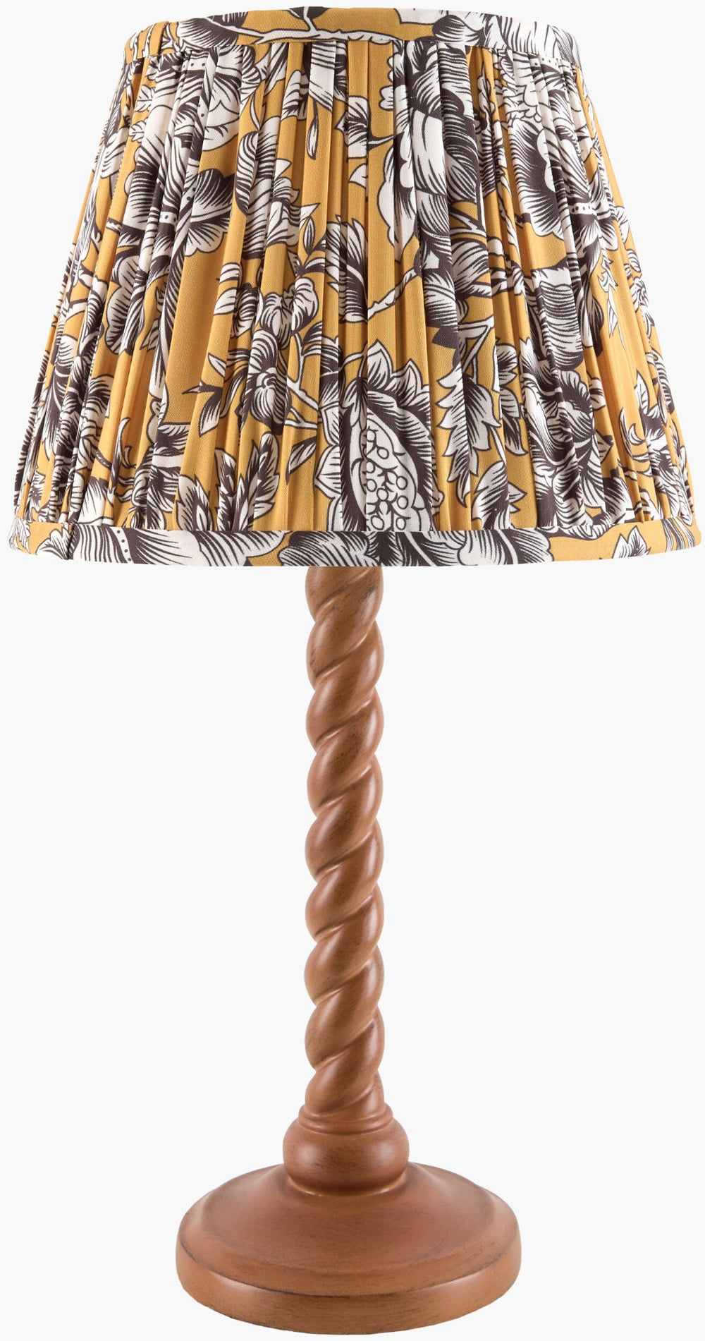 Livabliss Jardina Hand-painted Artisan Table Lamp with Felt Linen Shade for Eclectic Interiors JDRN-005