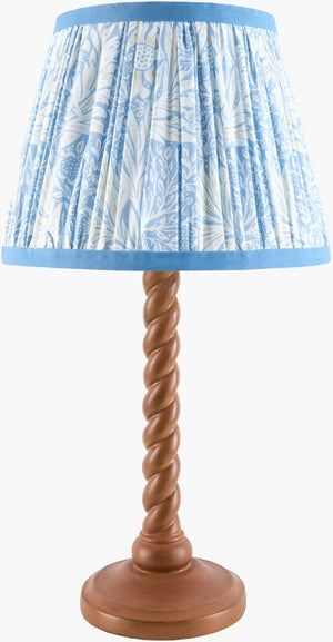 Livabliss Jardina Hand-painted Arts and Crafts Table Lamp with Felt Linen Metal Shade JDRN-006