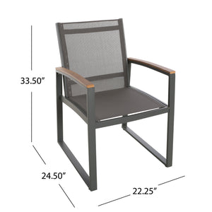 English Elm Christopher Knight Home® - Glasgow Dining Chairs Set Of 2 - Stylish Mid-Century Modern Outdoor Seating With Weather Resistance 62759.00GGRY