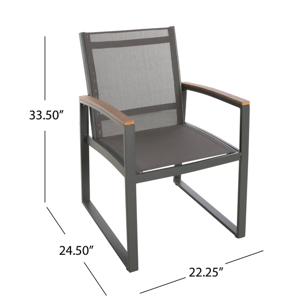 English Elm Christopher Knight Home® - Glasgow Dining Chairs Set Of 2 - Stylish Mid-Century Modern Outdoor Seating With Weather Resistance 62759.00GGRY