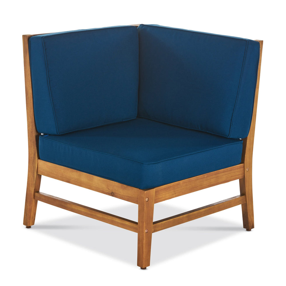 English Elm Perla Armless Accent Chair Tailored Low Profile Upholstered Seat for Living Room 58941.00CONBLU