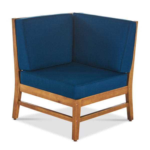 English Elm Perla Armless Accent Chair Tailored Low Profile Upholstered Seat for Living Room 58941.00CONBLU