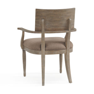 A.R.T. Furniture Reforma Upholstered Arm Chair - Stylish Casual Traditional Design In Tapenade & Wheat Finishes Brown Parawood Solids,Random Match Flaky Oak Veneers,Foam,Fabric 324207-2358
