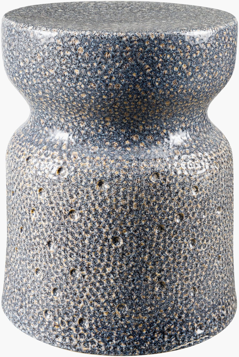 Livabliss Jewels Ceramic Garden Stool Jewel-toned Accent Table for Patio or Living Room JEE001-171313