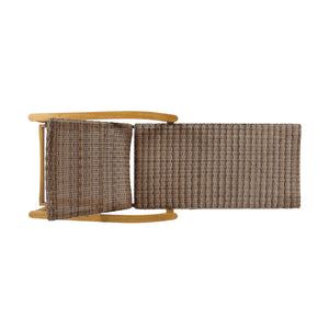 English Elm Hampton Acacia Hardwood Wicker Outdoor Chaise Lounge with Five Reclining Positions 63763.00
