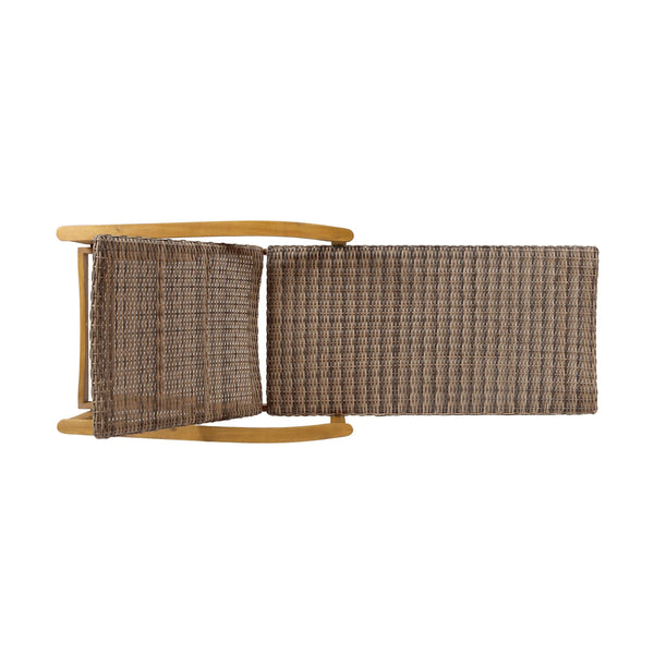 English Elm Hampton Acacia Hardwood Wicker Outdoor Chaise Lounge with Five Reclining Positions 63763.00