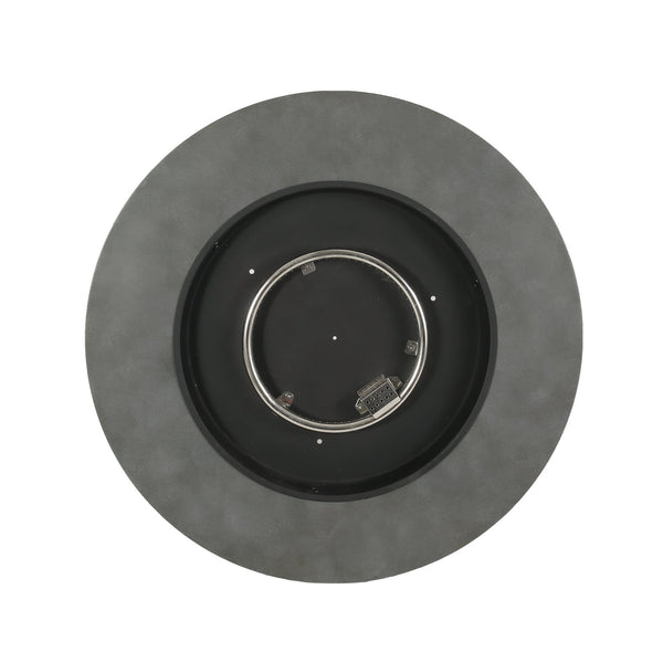 English Elm 32" Round Propane Fire Pit 40000 Btu Powder Coated Iron Outdoor Patio Centerpiece 67759.00CONRT-40K