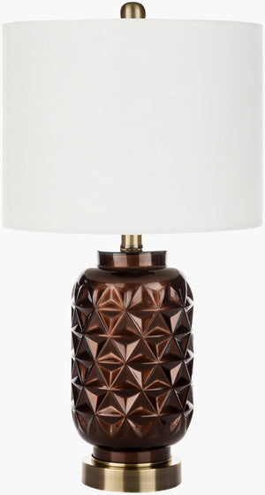 Surya Jet Collection Vintage Inspired Linen Glass Metal Accent Piece for Console or Mantel JET-002