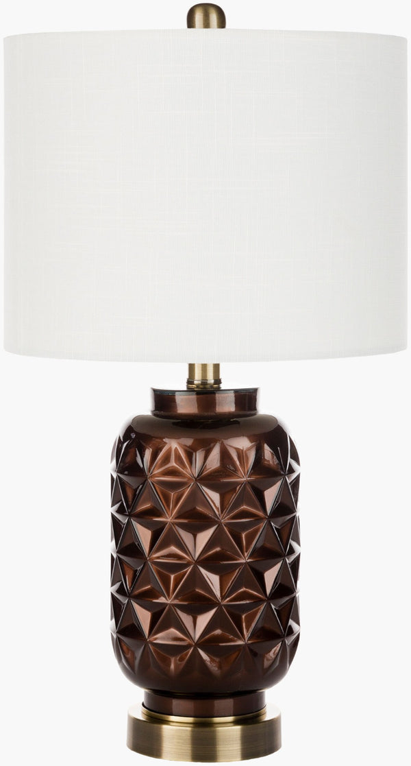 Surya Jet Collection Vintage Inspired Linen Glass Metal Accent Piece for Console or Mantel JET-002