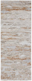 Feizy Rugs Laina Polyester/Polypropylene Machine Made Industrial Rug Tan/Ivory 3' x 12'