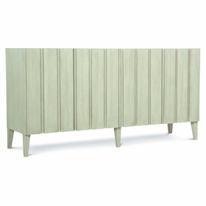 Bernhardt Bernhardt East Hampton Cerused Linen Entertainment Console With Wine Storage, Ventilation, Modern Flair 395860