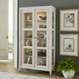 Ashby Place 2-Door Display Cabinet Natural with Reflection Gray Finish P359305 Pulaski Furniture