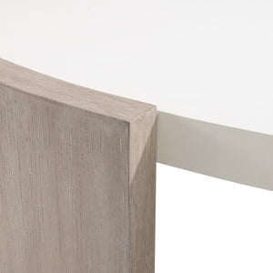 Bernhardt Bernhardt Weston Sculptural Cocktail Table In Light Fossil Top With Tawny Oak Cradling Panels, 57" 527017