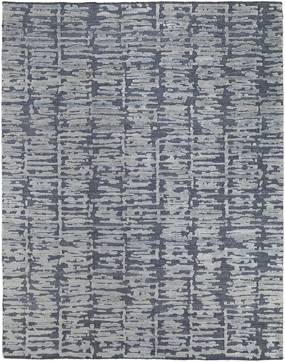 Feizy Rugs Berwyn Hand Knotted Wool Rug By Thom Filicia - Elevate Your Space With Stunning Abstract Design Blue,Silver,Gray Wool T12t6005blu000g50