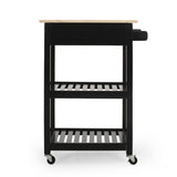 Christopher Knight Home® - Noble House - Dade Kitchen Cart with Wheels