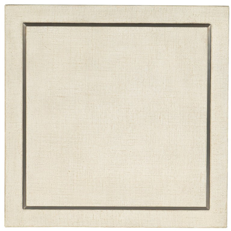 Hooker Furniture Cascade Pebble Beach End Table With Oak Veneer Top, Champagne Metal Inlay & Open Shelf, 26" 6120-80117-05