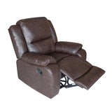 Christopher Knight Home® - Noble House - Malic Classic Tufted Leather Swivel Recliner