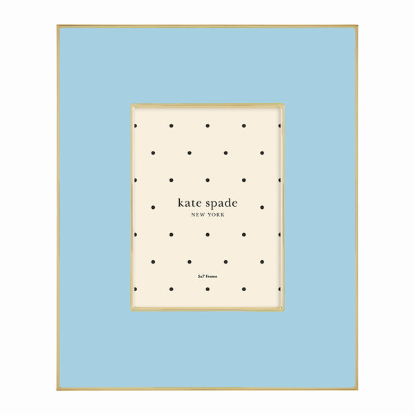 Lenox Kate Spade Make It Pop 5X7 Frame Blue, BLUE METAL 895176